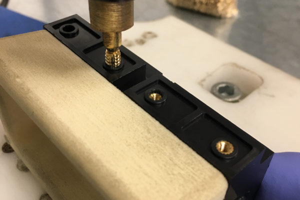 heat staking plastic inserts